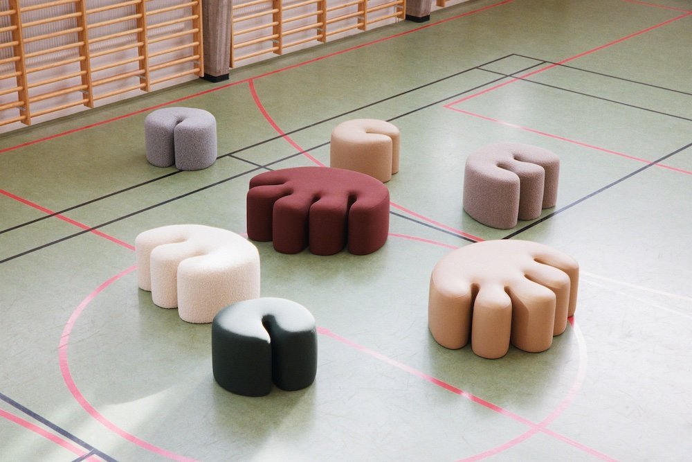 Palma Pouf series by Kusheda Mensah x Hem - Photo by Erik Wåhlström, courtesy of Hem.