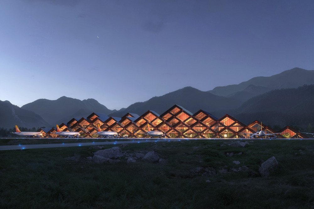 Gelephu International Airport by BIG-Bjarke Ingels Group - Visual by BIG.